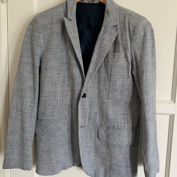 Cat & Jack cotton chambray kids jacket, size 14 - Picture 2 of 4